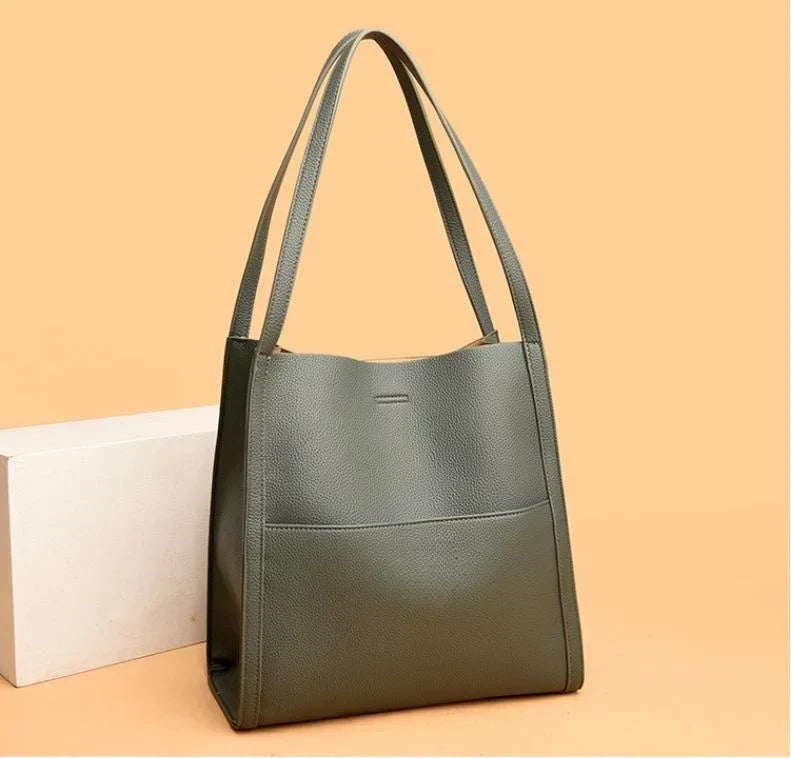 Bertrada | Women Structured Leather Tote Bag