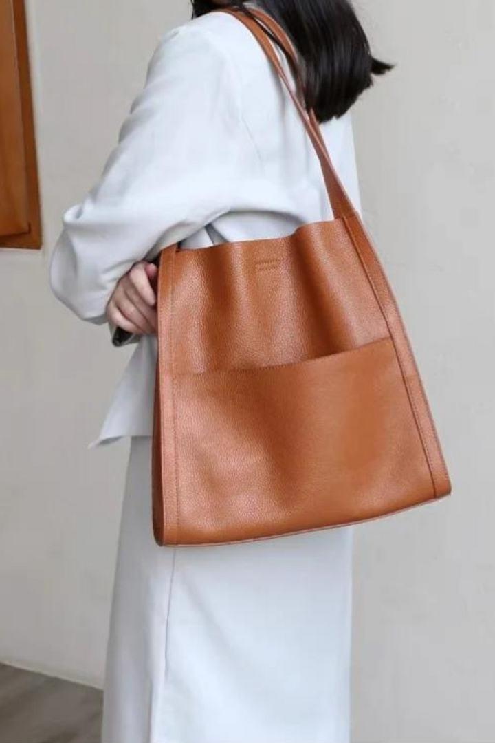 Bertrada | Women Structured Leather Tote Bag