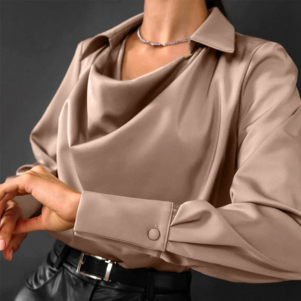 Moss | Women's Plus Size Satin Blouse