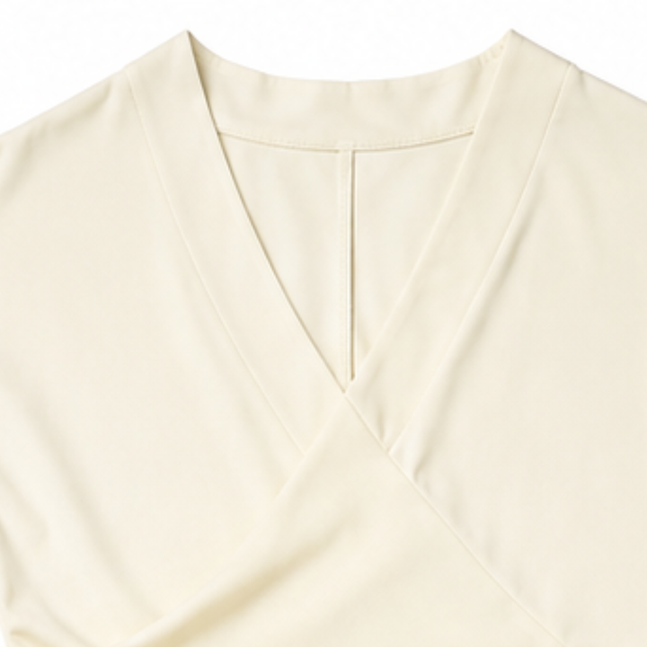 True | Women's Linen Wide Leg Wrap Front Casual Two Piece Ruched Set