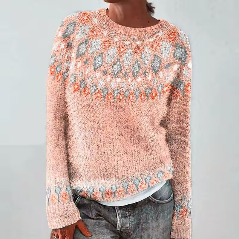 Igraine | Women Fair Isle Knit Sweater