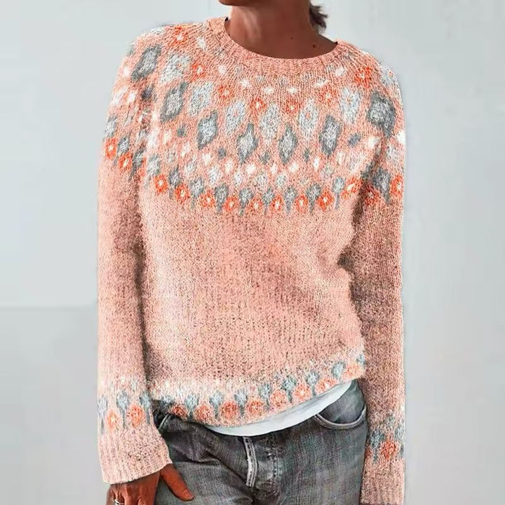 Igraine | Women Fair Isle Knit Sweater