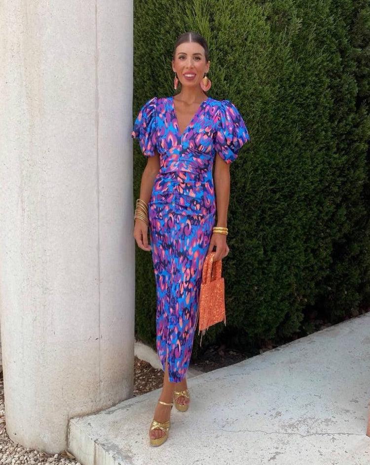 Loren | Women's Modest Fall Winter Mother Of The Bride Wedding Guest Dress