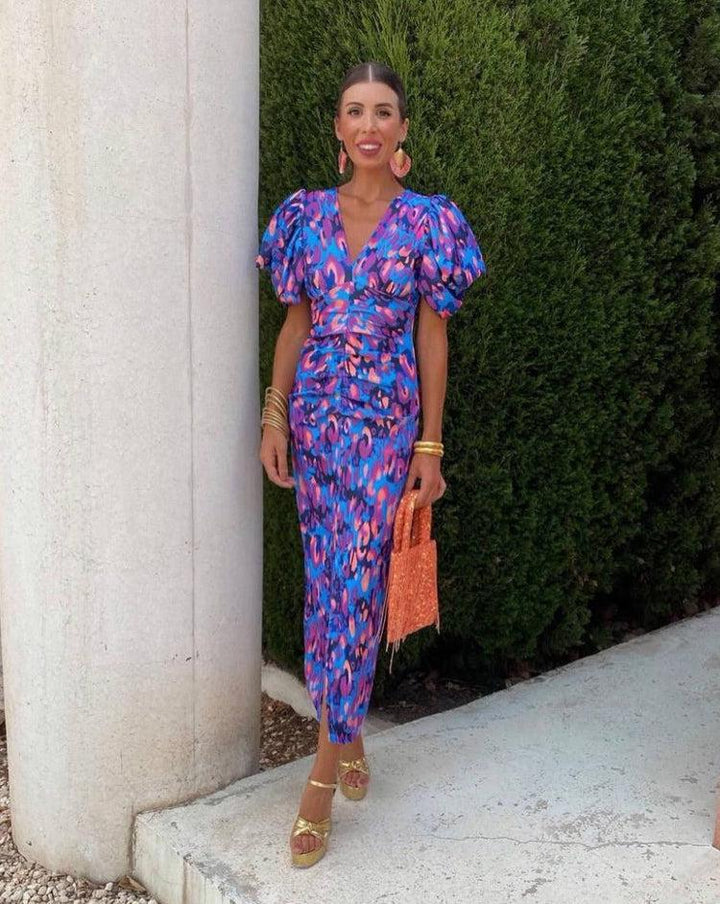 Loren | Women's Modest Fall Winter Mother Of The Bride Wedding Guest Dress