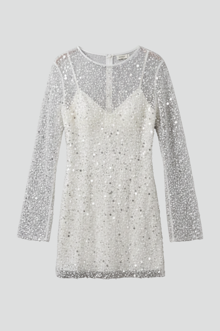 Antigone | Women Long Sleeve Sequin Mini Dress