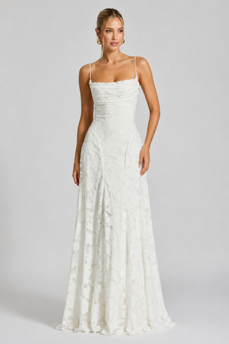 Balthild | Women Cowl Neck Maxi Floral Dress
