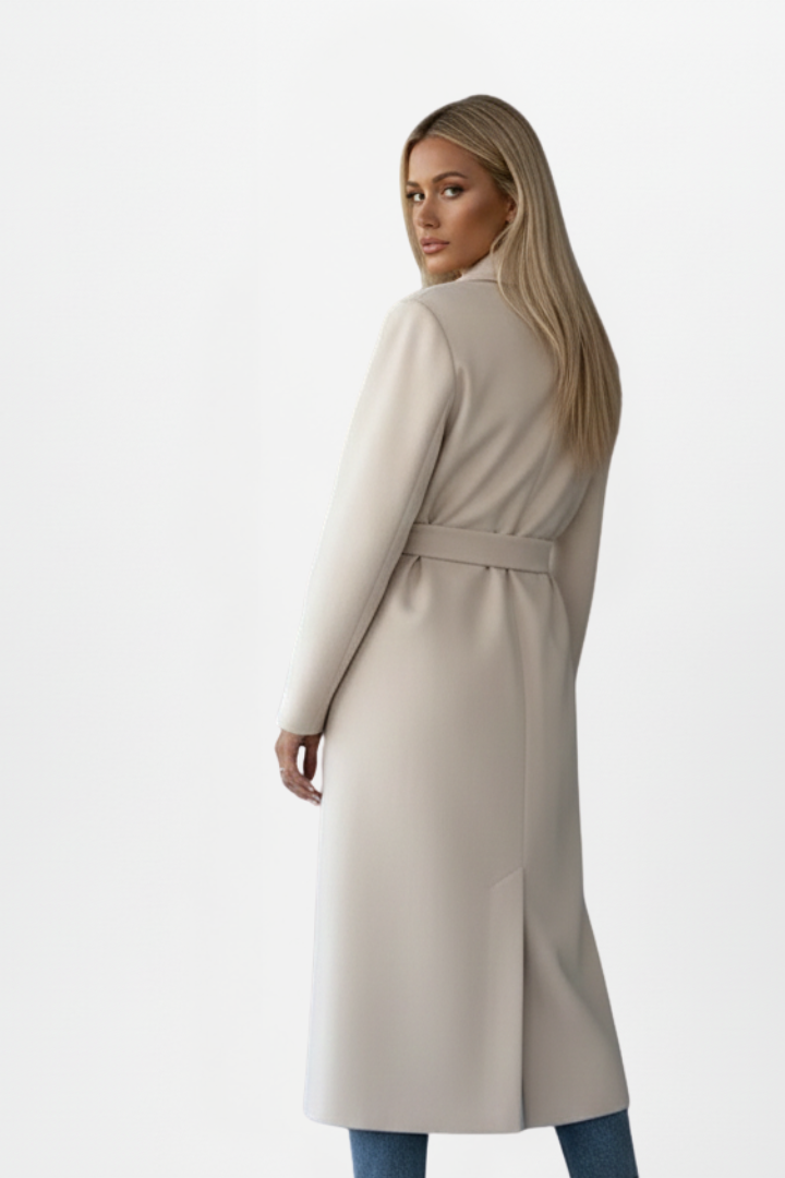 Bronte | Women Double Breasted Belted Long Coat