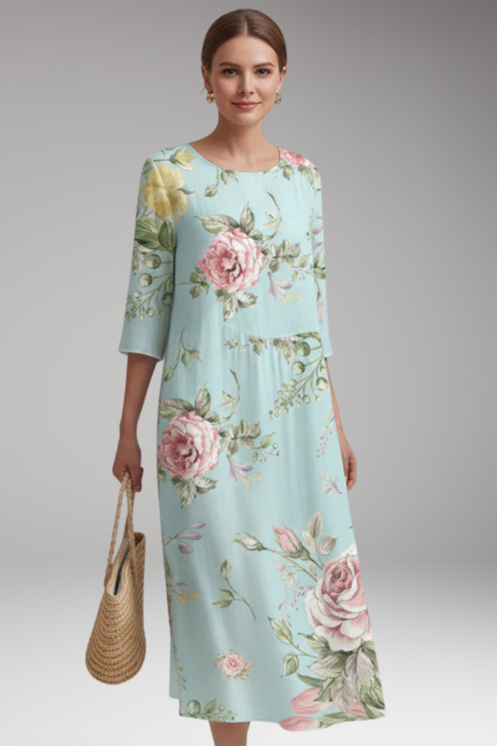 Keira | Women's Floral Midi Sundress
