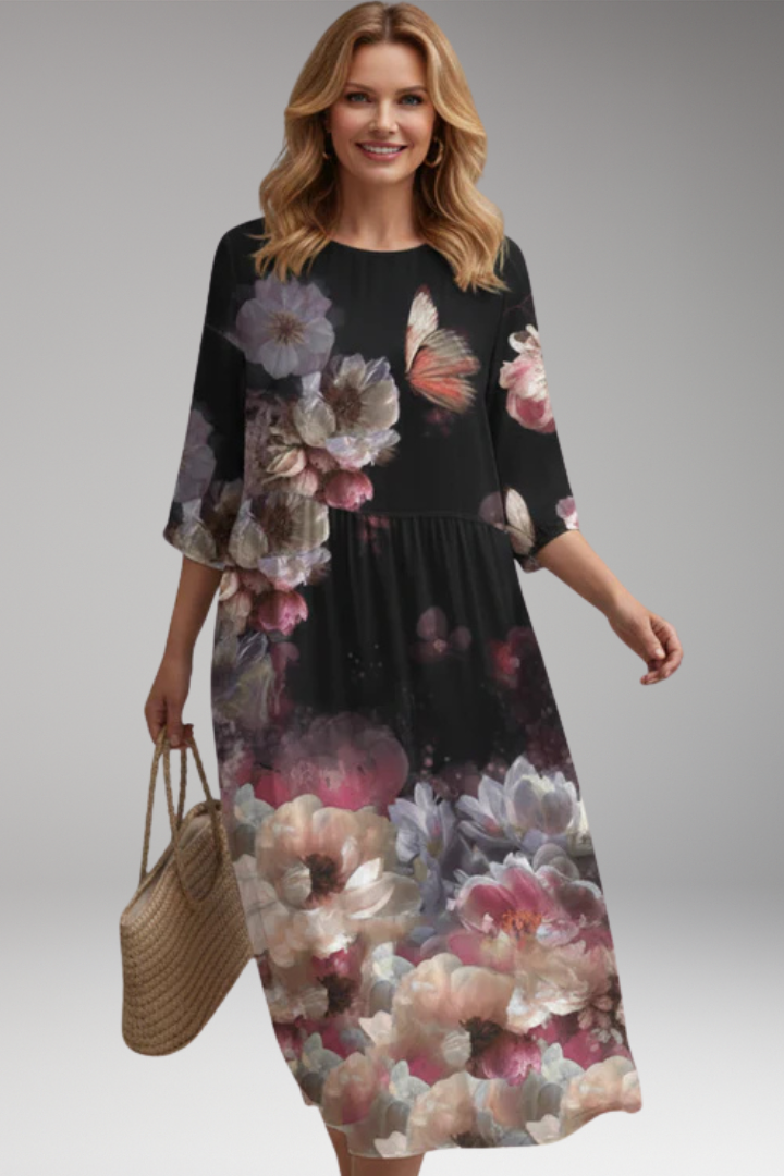 Keira | Women's Floral Midi Sundress