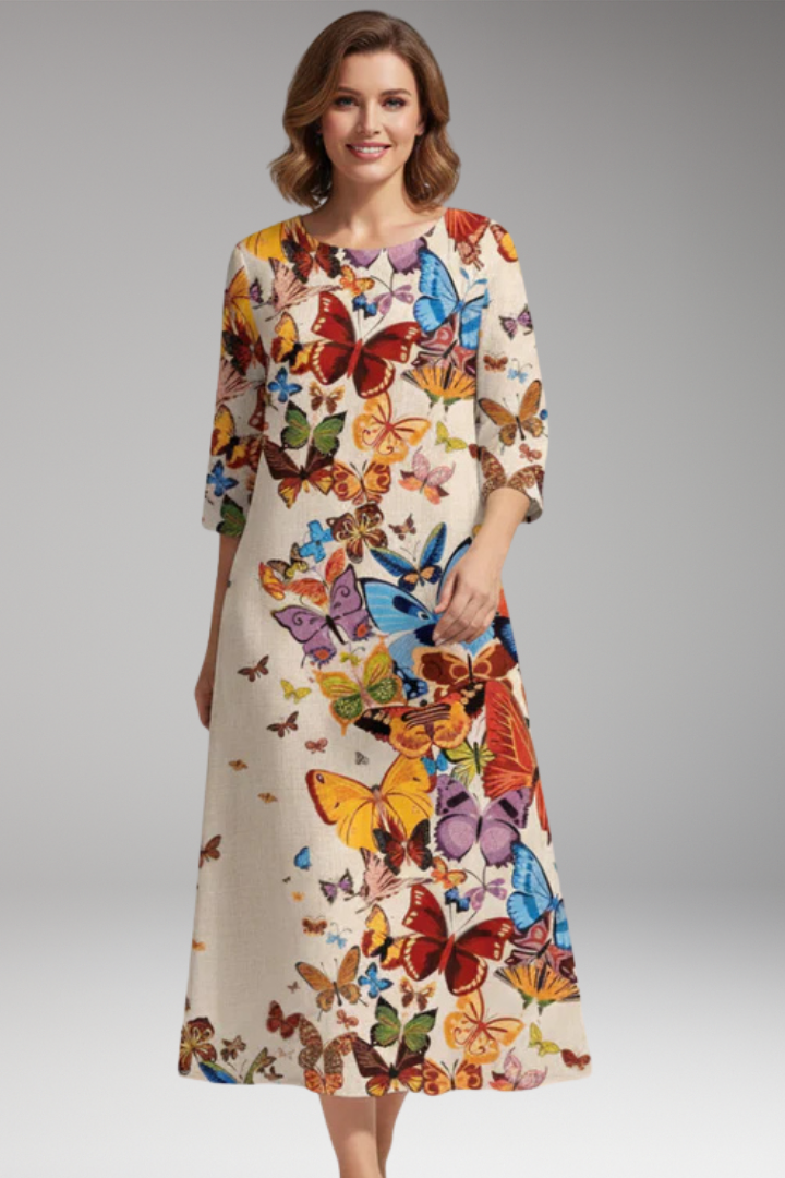 Keira | Women's Floral Midi Sundress