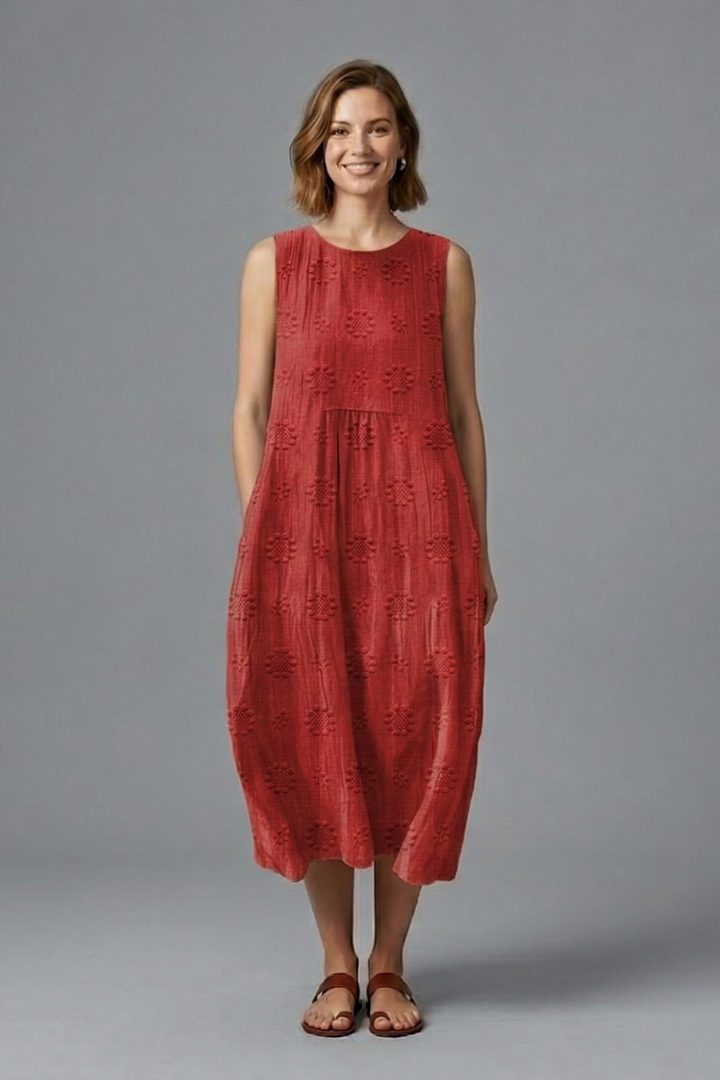 Nest | Women Sleeveless Midi Denim Dress