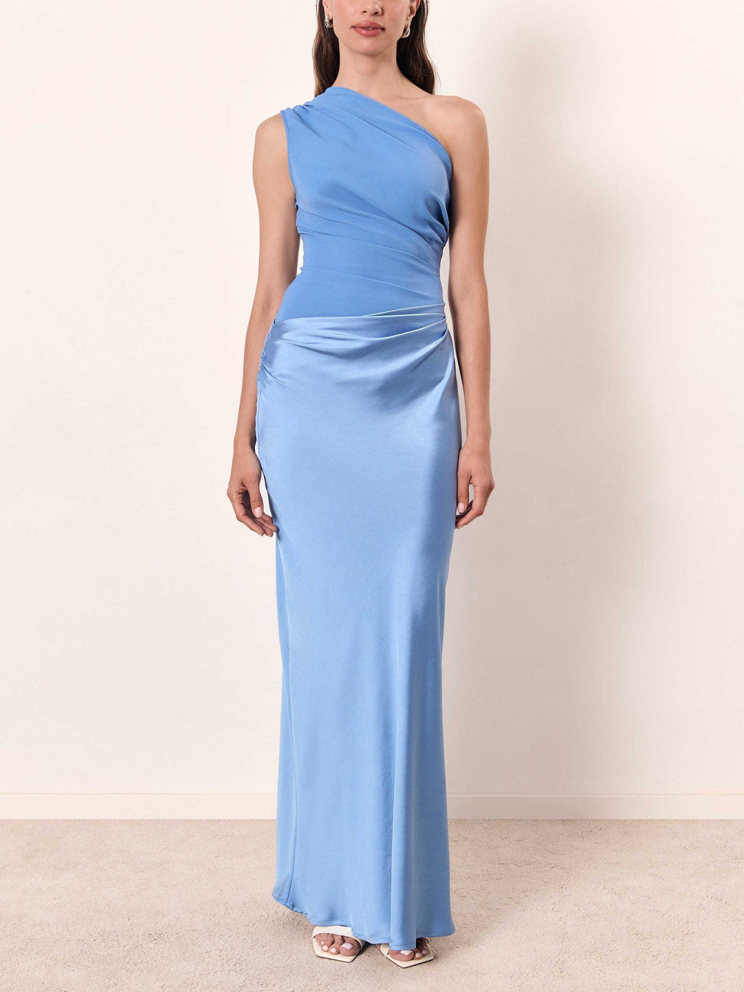 Elin | Women Pleated One Shoulder Holiday Dress