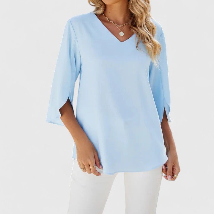 Cameron | Women's Plus Size Ruffle Blouse