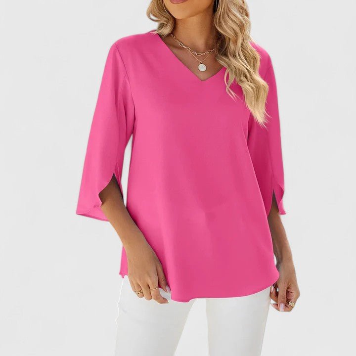 Cameron | Women's Plus Size Ruffle Blouse