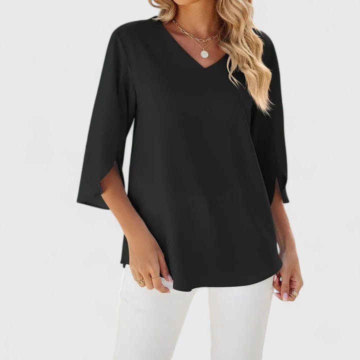 Cameron | Women's Plus Size Ruffle Blouse