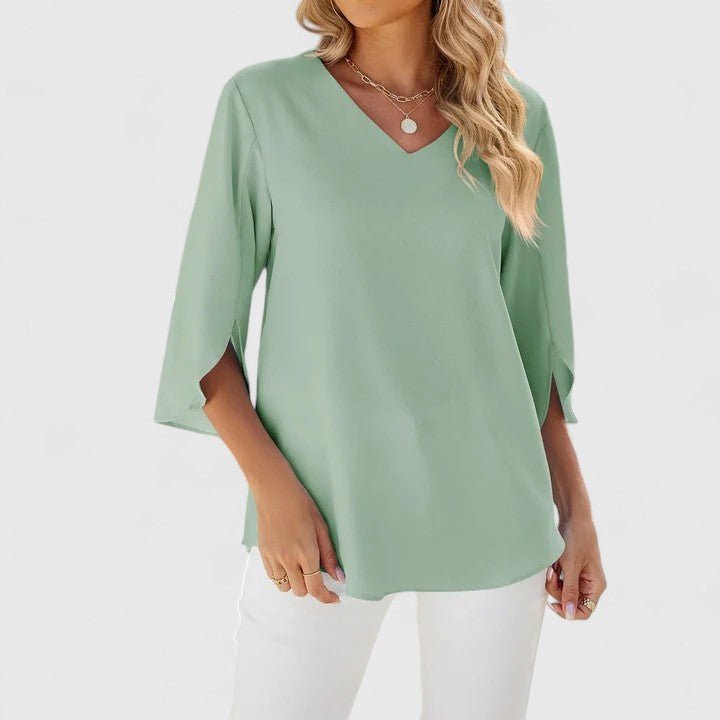 Cameron | Women's Plus Size Ruffle Blouse