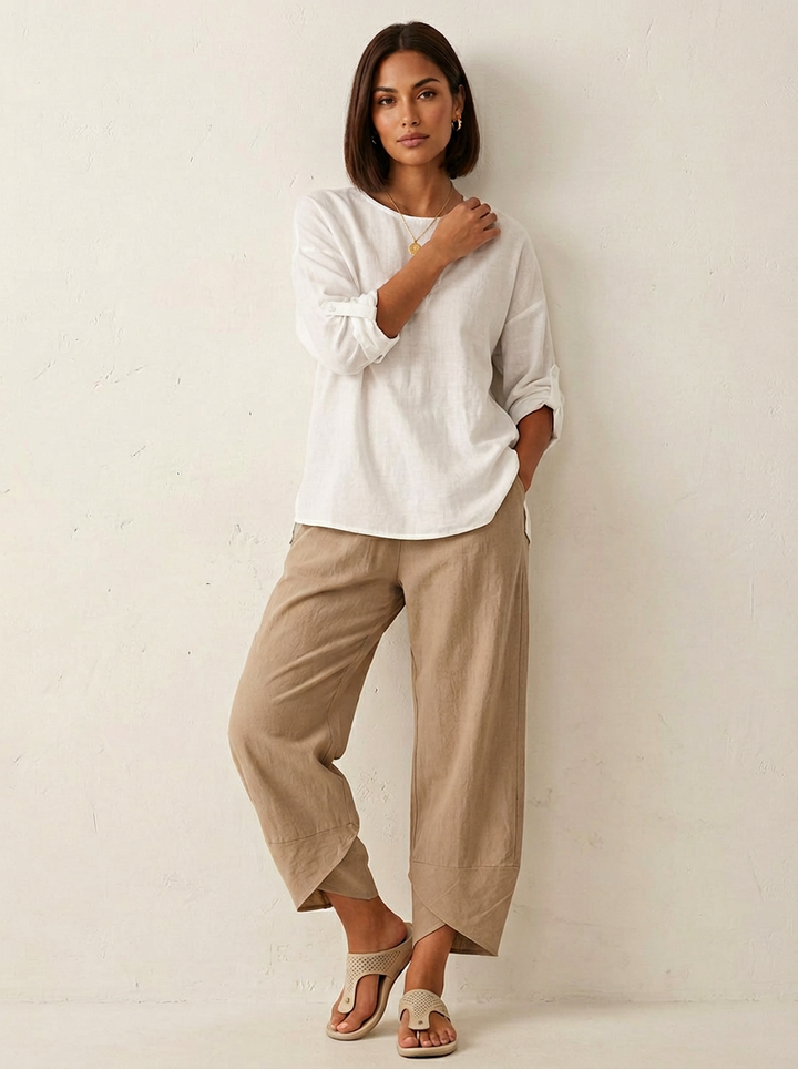 Delphine | Women's Plus Size Palazzo Pants