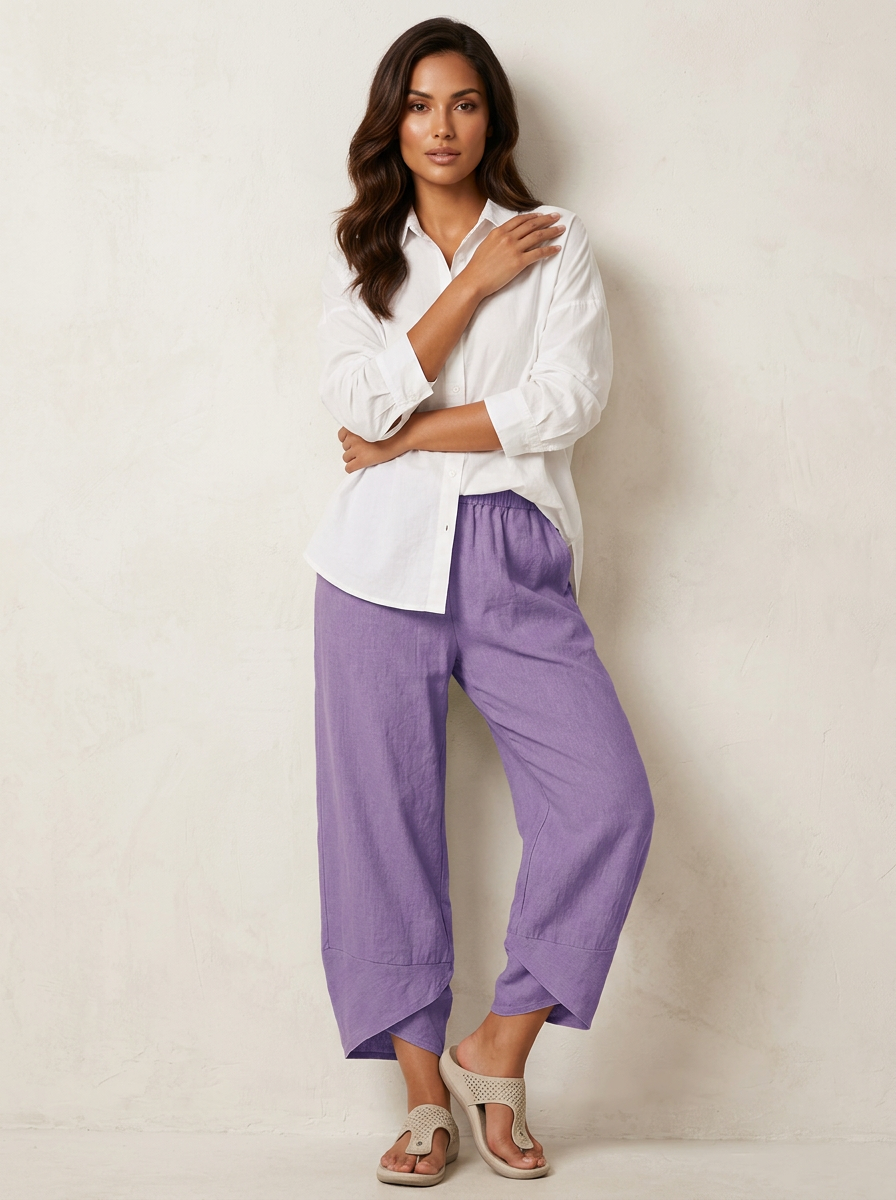 Delphine | Women's Plus Size Palazzo Pants