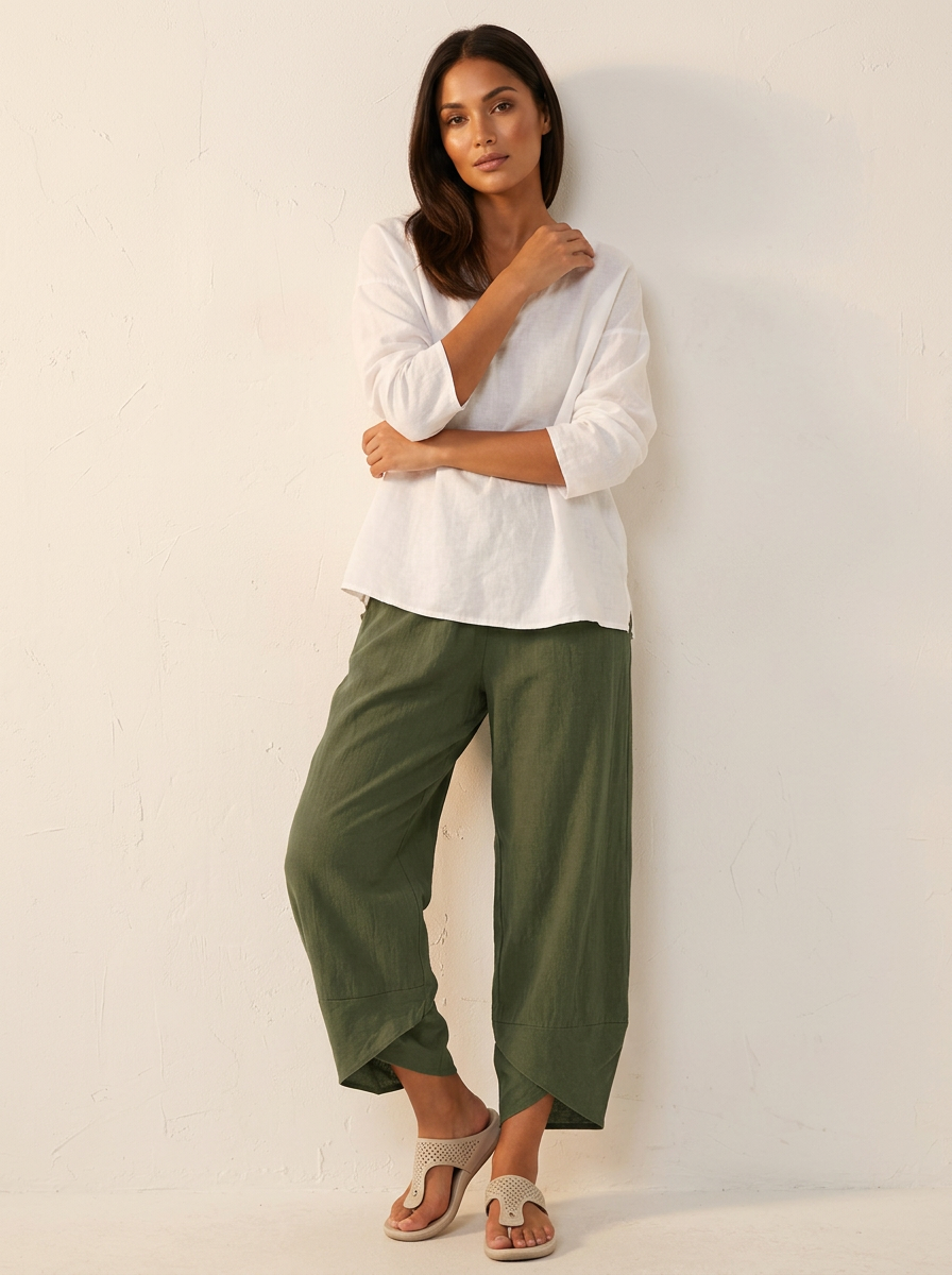 Delphine | Women's Plus Size Palazzo Pants