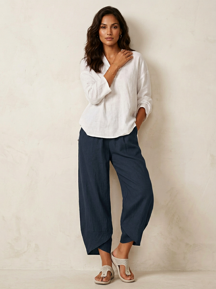 Delphine | Women's Plus Size Palazzo Pants