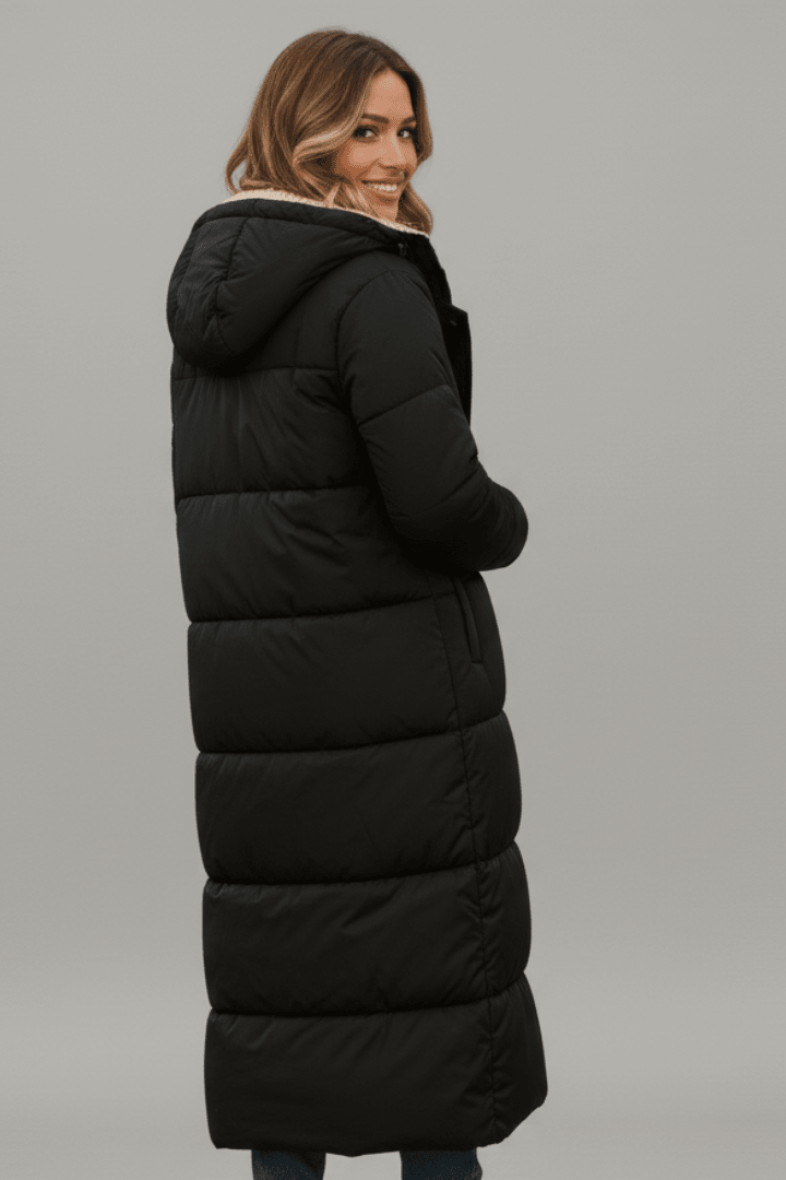 Verena | Women Hooded Longline Puffer Coat