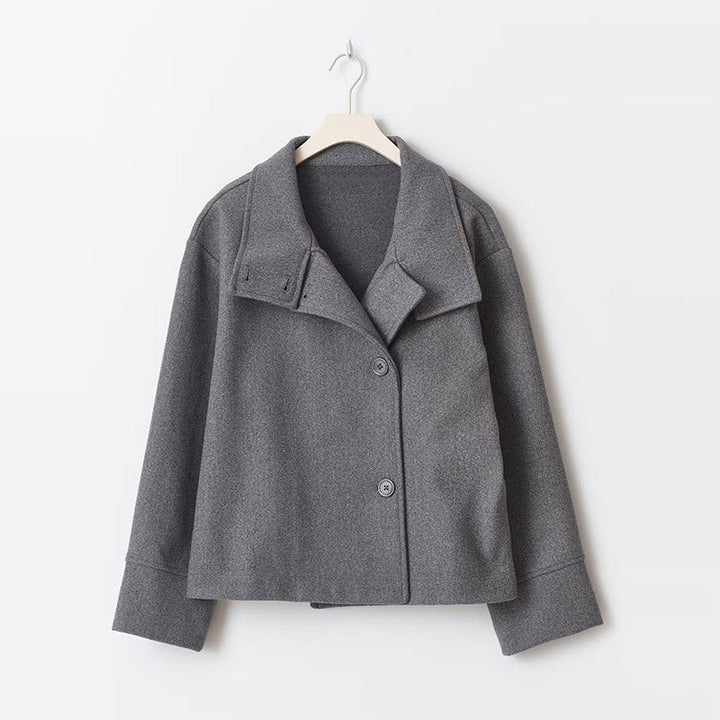 Merryn | Women Asymmetric Collar Short Coat