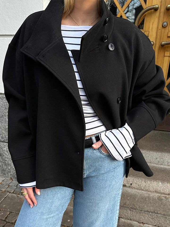 Merryn | Women Asymmetric Collar Short Coat