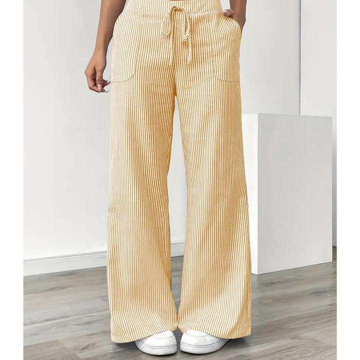 Lydia | Women's Stripe Wide Leg Pants