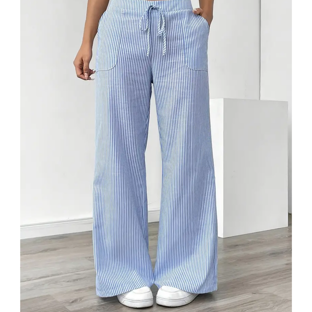 Lydia | Women's Stripe Wide Leg Pants