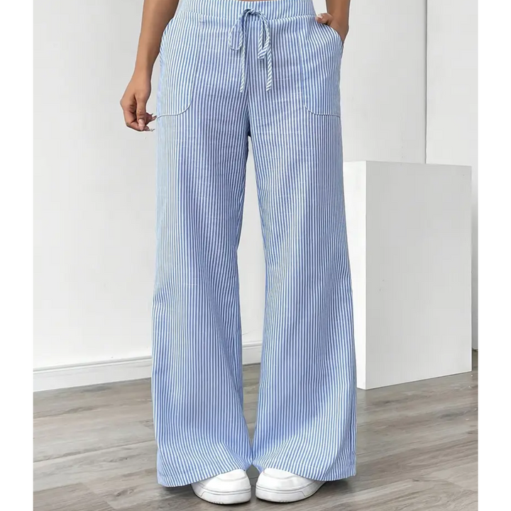 Lydia | Women's Stripe Wide Leg Pants