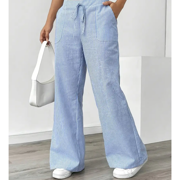 Lydia | Women's Stripe Wide Leg Pants