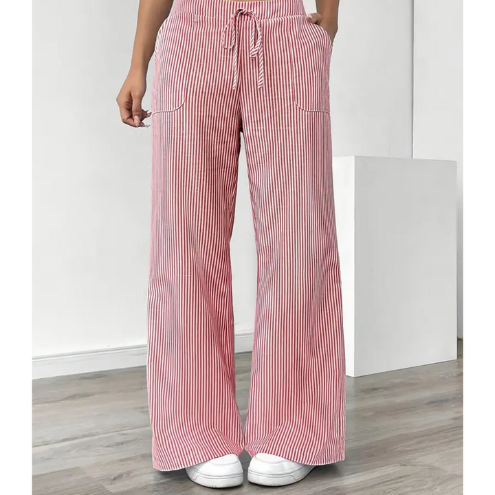 Lydia | Women's Stripe Wide Leg Pants