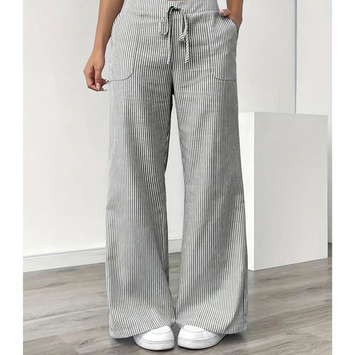 Lydia | Women's Stripe Wide Leg Pants