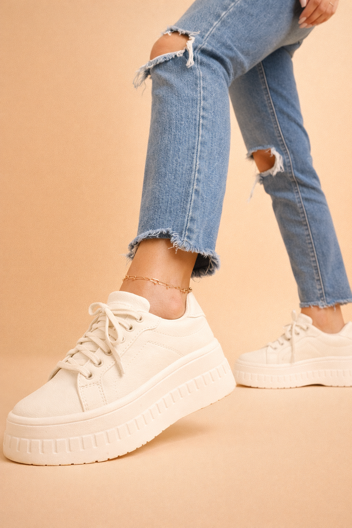 Kira | Women Platform Lace Up Sneakers