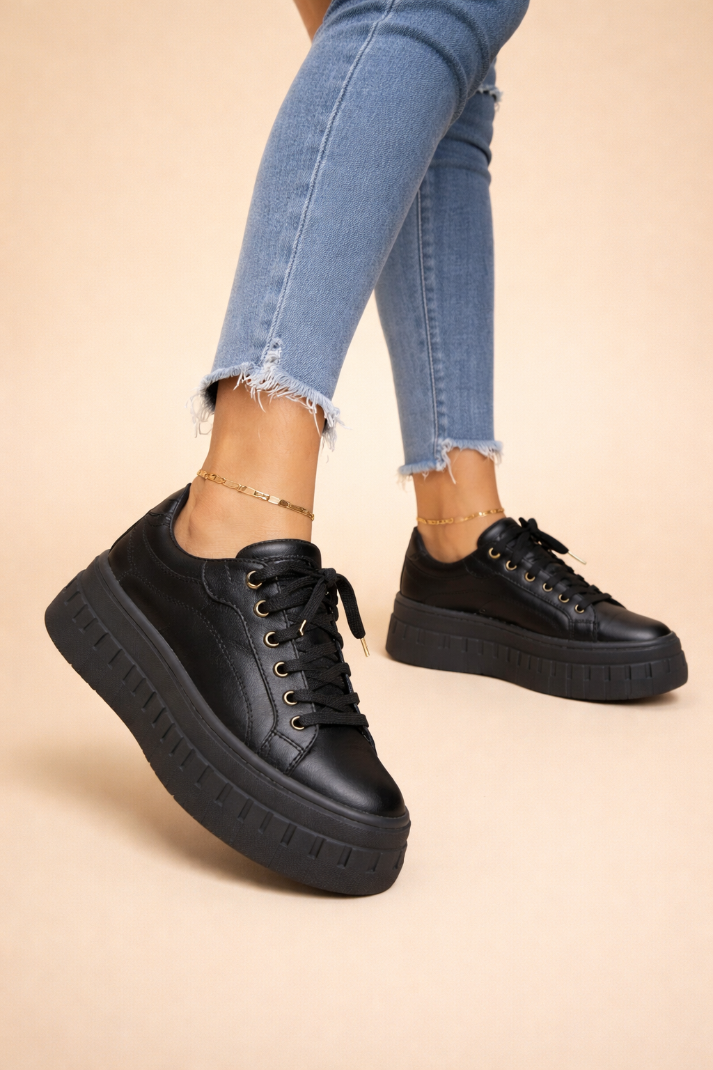 Kira | Women Platform Lace Up Sneakers