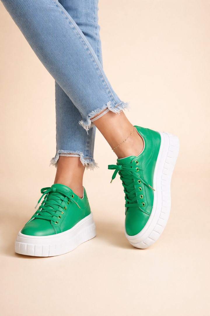 Kira | Women Platform Lace Up Sneakers