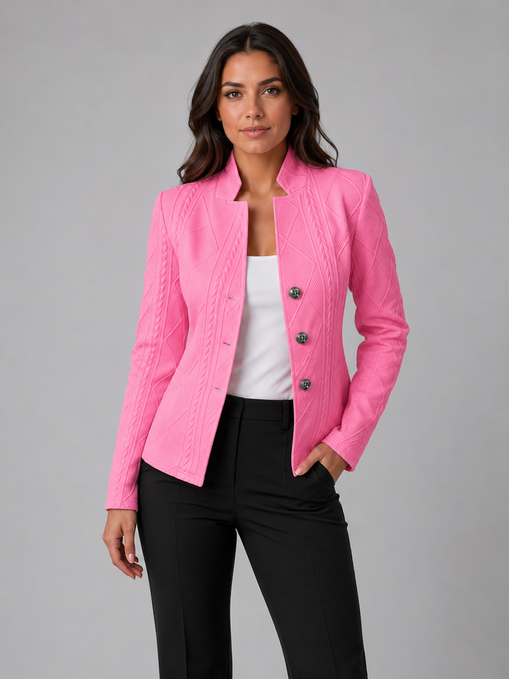 Wendy | Women's Plus Size Cable Knit Blazer