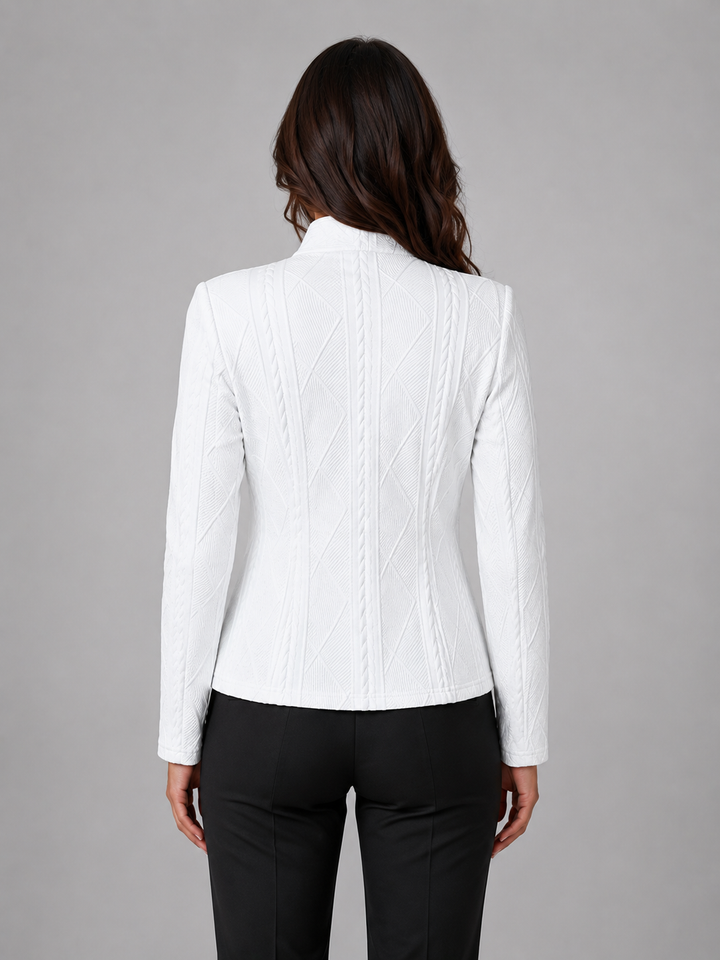 Wendy | Women's Plus Size Cable Knit Blazer