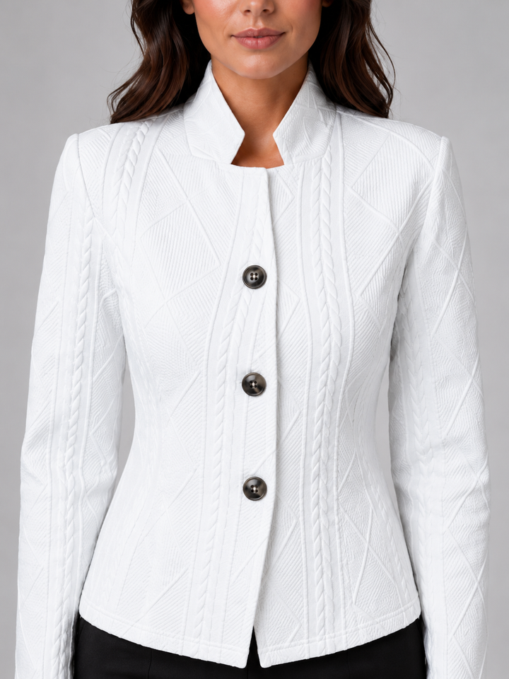 Wendy | Women's Plus Size Cable Knit Blazer