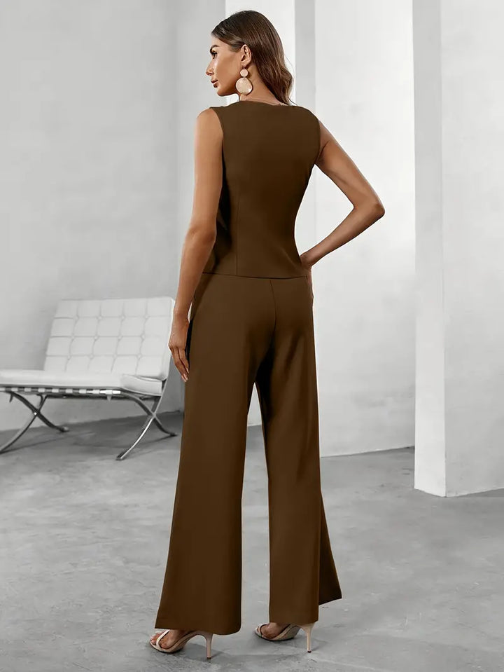 River | Women's Wide Leg Office Two Piece Set