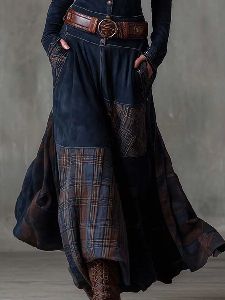 Junia | Women Button Front Long Sleeve Maxi Dress
