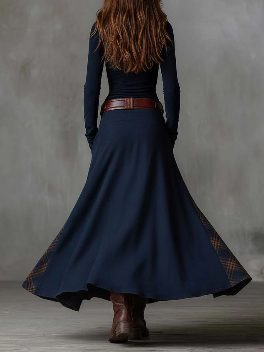 Junia | Women Button Front Long Sleeve Maxi Dress