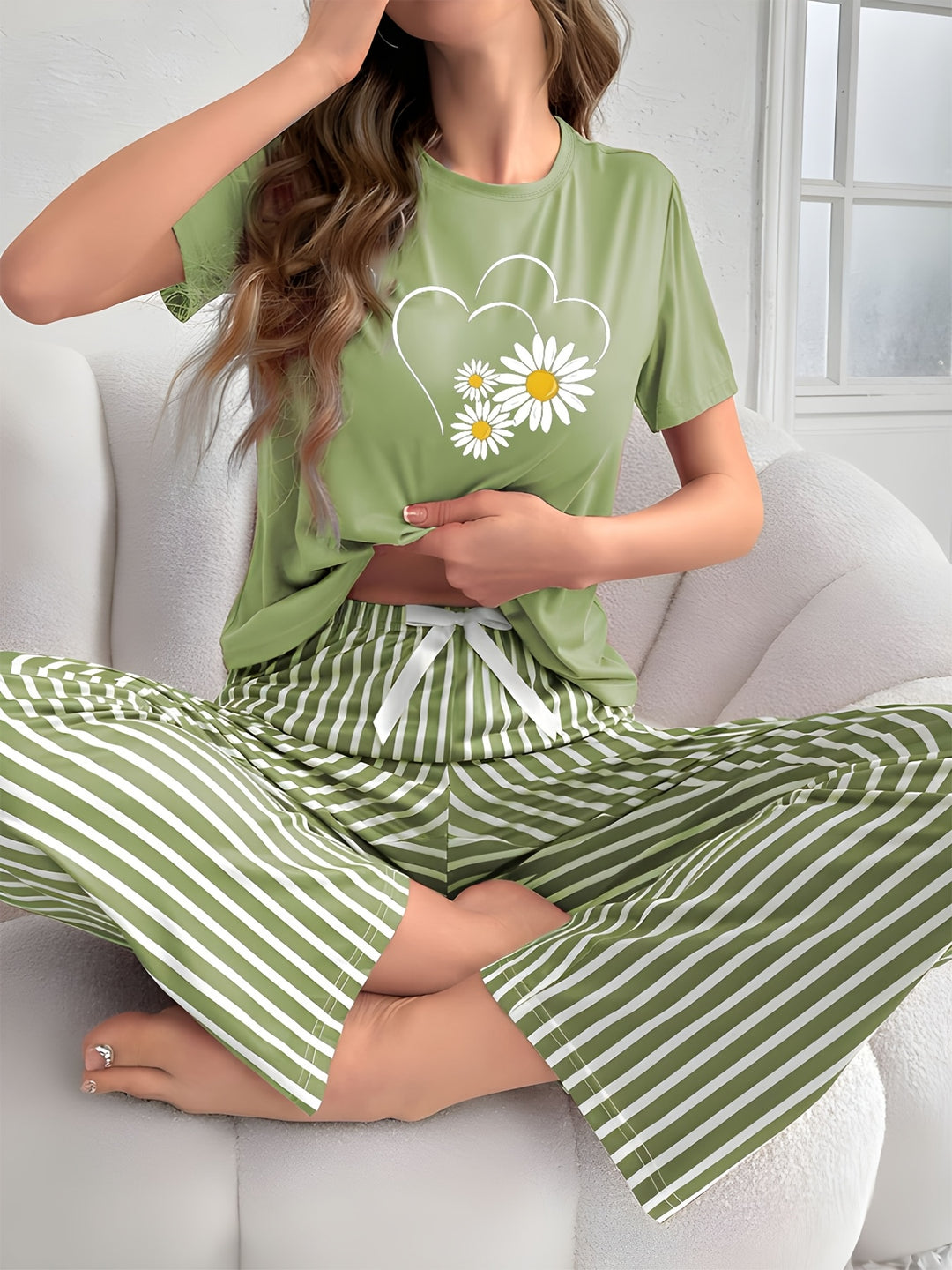 Kendra | Women's Floral Cotton Casual Pajama Set