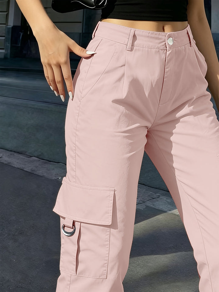 Stylish Wide Leg Cargo Pants for Women with Plus Size Casual Style
