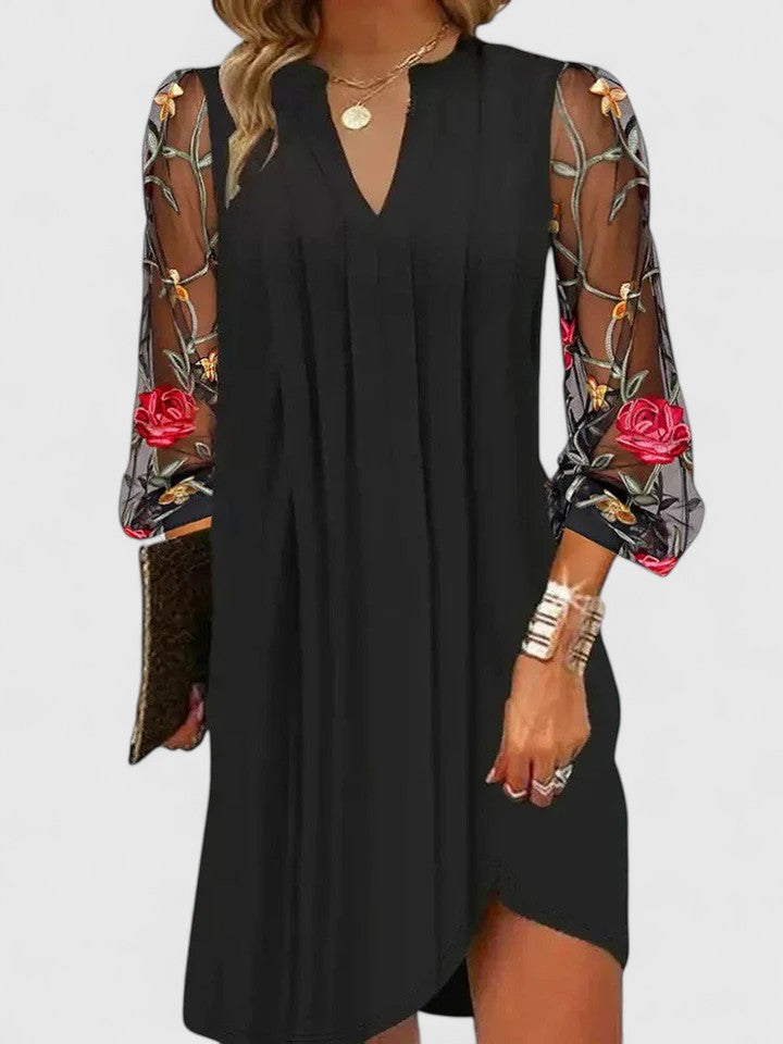Klara | Women's Cocktail Embroidered Mini Dress