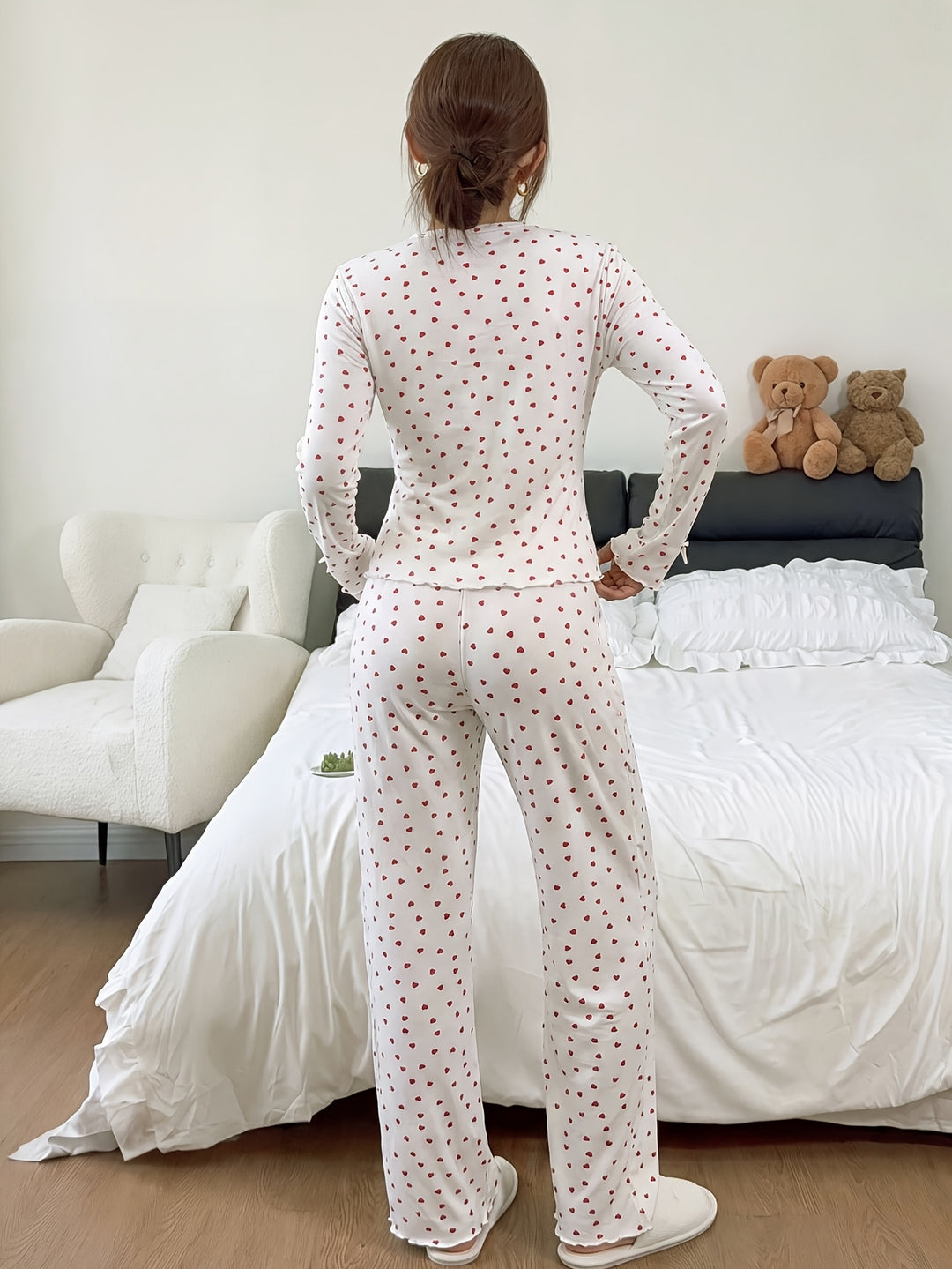 Jimena | Women's Cotton Button Front Casual Pajama Set
