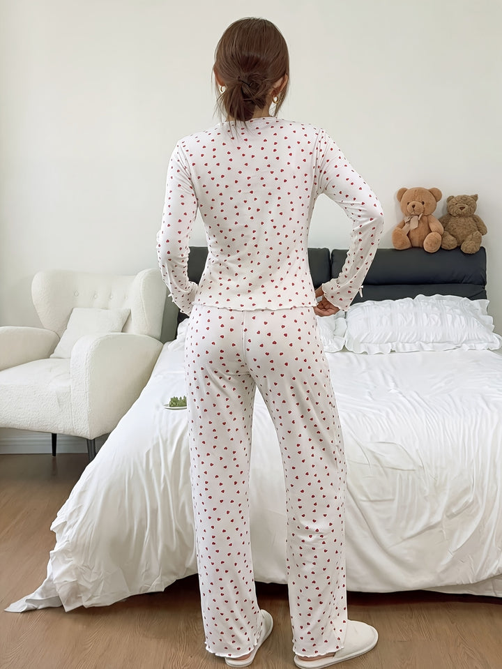 Jimena | Women's Cotton Button Front Casual Pajama Set