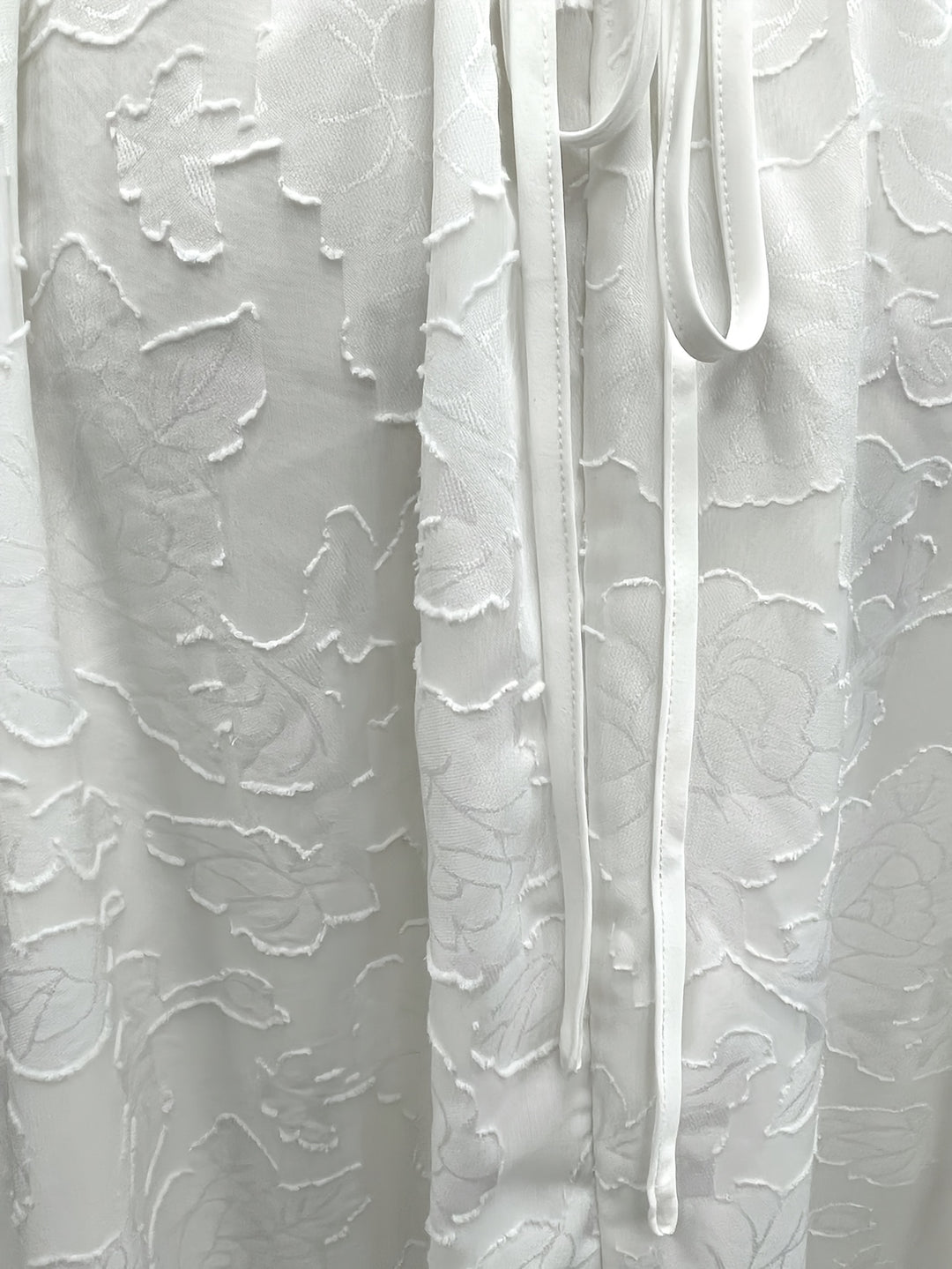 Ellis | Women's White Floral Square Neck Wedding Guest Dress