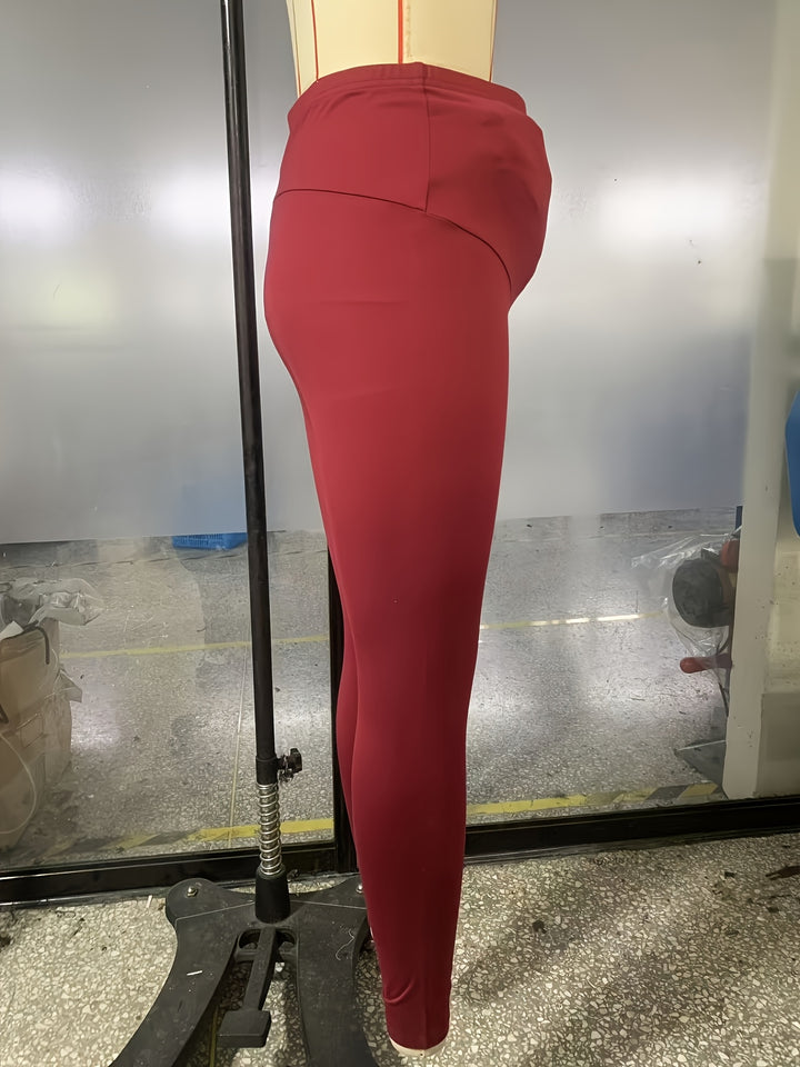 Stylish Black Knit Maternity Pants for Women with Casual Style