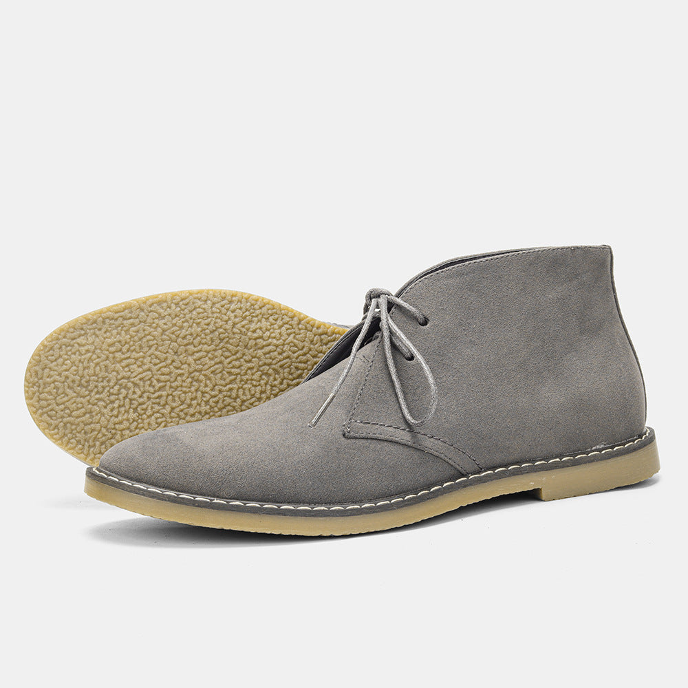 Archie | Men Leather Look Ankle Boots
